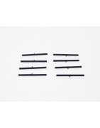 (8) Insulating Track Pins - Replaces 692 fiber pins - Black