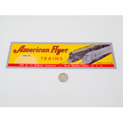 (4) Milwaukee Flyer Reproduction of American Flyer '2 Train' Box Stickers