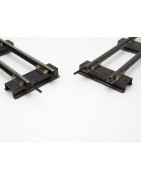 (8) Insulating Track Pins - Replaces 692 fiber pins - Black