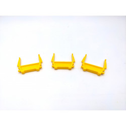 (3) Yellow Pipe Brackets for American Flyer No. 911 Gondolas