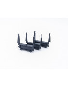 (3) Black Pipe Holders for American Flyer Gondolas - No. 911
