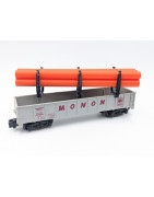 Milwaukee Flyer Pipe Set for American Flyer Gondola - Inferno Orange