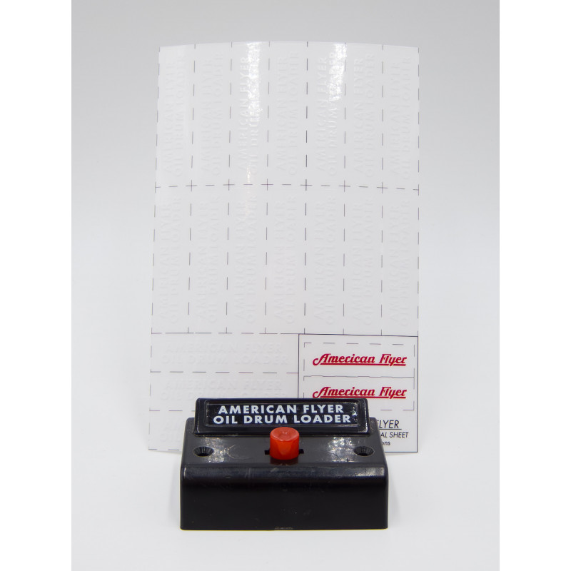 Button Decals for American Flyer Control Buttons - Oil Drum Loader