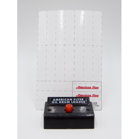 Button Decals for American Flyer Control Buttons - Oil Drum Loader