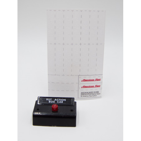 Button Decals for American Flyer Control Buttons - 957 Action Boxcar