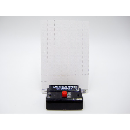 Button Letter Decals for American Flyer Control Buttons - Uncoupler