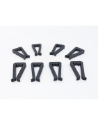 (8) Milwaukee Flyer Rubber Track Clips for American Flyer Track