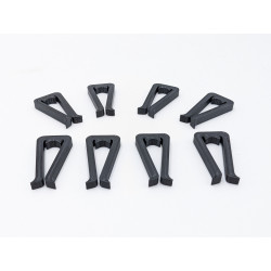 (8) Milwaukee Flyer Rubber Track Clips for American Flyer Track