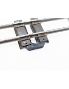 (8) Milwaukee Flyer Rubber Track Clips for American Flyer Track
