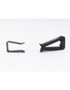 (8) Milwaukee Flyer Rubber Track Clips for American Flyer Track